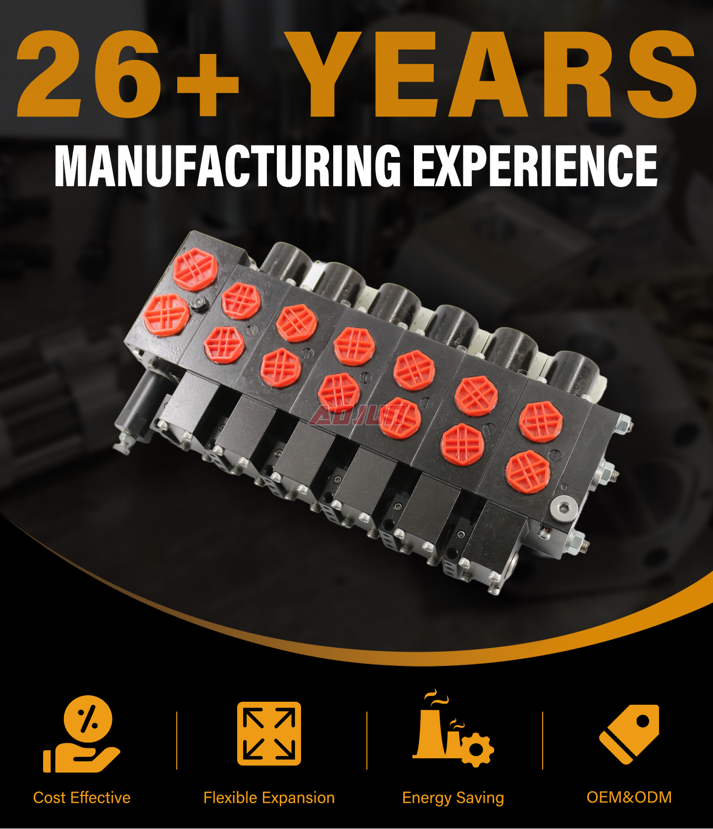 6 Spool Electric proportional and Manual Proportional Control Valve HSDSL detailed image